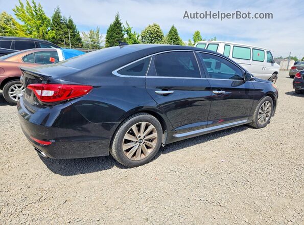 5NPE34AF9HH442460 2017 HYUNDAI SONATA Black Հետևի աջ