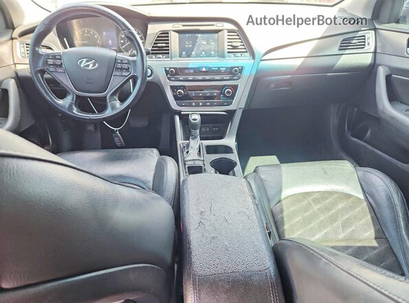 5NPE34AF9HH442460 2017 HYUNDAI SONATA Black Առջևի վահանակի տեսք