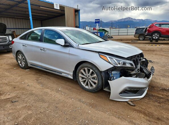 5NPE34AF9HH454429 2017 HYUNDAI SONATA Silver Delantero derecho