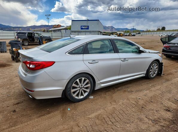 5NPE34AF9HH454429 2017 HYUNDAI SONATA Silver Trasero derecho