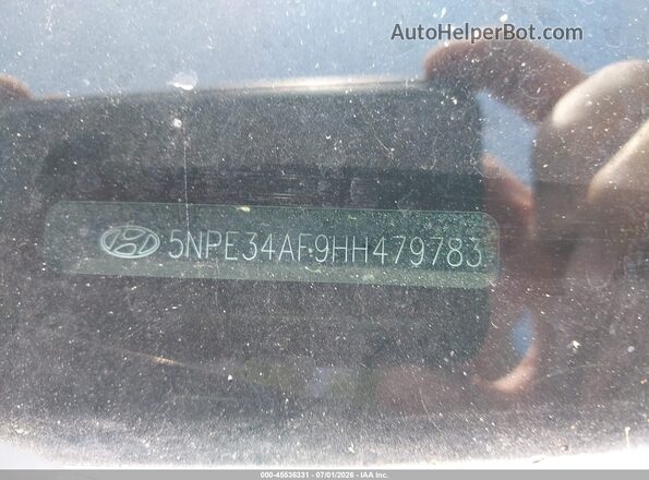 5NPE34AF9HH479783 2017 HYUNDAI SONATA Gray Вид спереду