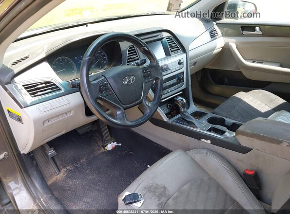 5NPE34AF9HH479783 2017 HYUNDAI SONATA Gray Вид щитка приладів
