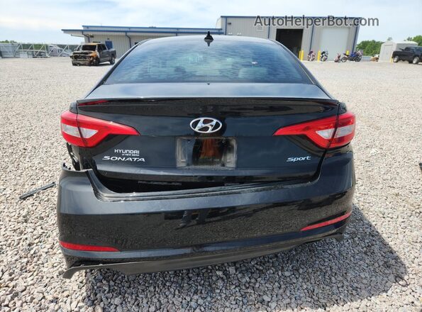 5NPE34AF9HH540467 2017 HYUNDAI SONATA Black Rear view