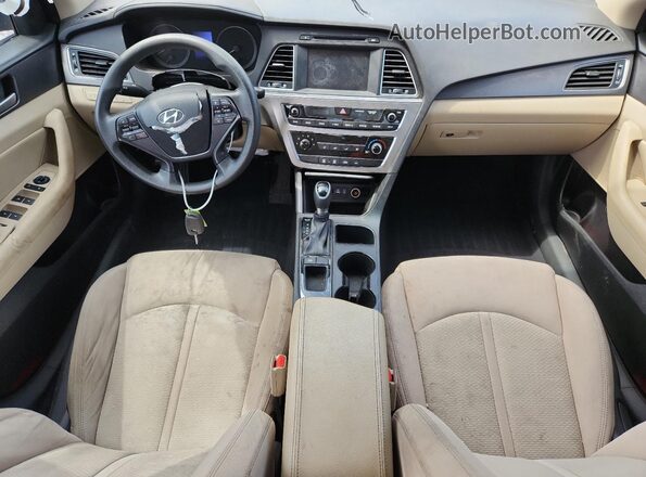 5NPE34AF9HH540467 2017 HYUNDAI SONATA Black Dashboard view