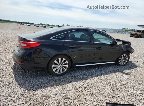 5NPE34AF9HH540467 2017 HYUNDAI SONATA Black Rear right