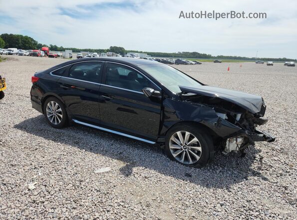 5NPE34AF9HH540467 2017 HYUNDAI SONATA Black Front right
