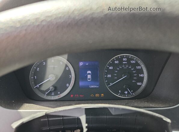 5NPE34AF9HH540467 2017 HYUNDAI SONATA Black Instrument cluster view