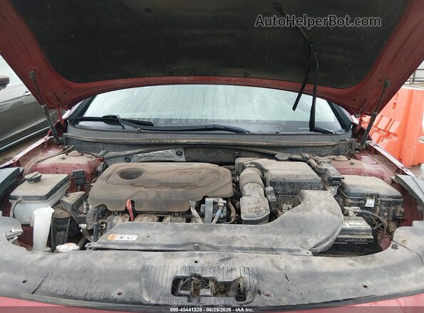 5NPE34AF9HH566700 2017 HYUNDAI SONATA Красный Вид сзади