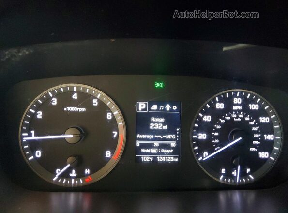 5NPE34AF9HH596165 2017 HYUNDAI SONATA White Widok zestawu wskaźników