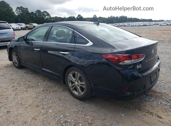 5NPE34AF9JH604576 2018 HYUNDAI SONATA Black Հետևի ձախ