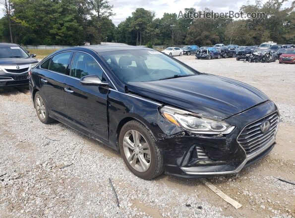 5NPE34AF9JH604576 2018 HYUNDAI SONATA Black Առջևի աջ