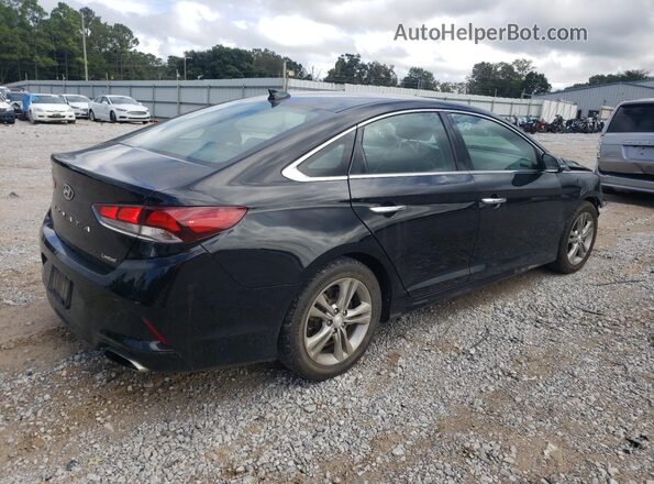 5NPE34AF9JH604576 2018 HYUNDAI SONATA Black Հետևի աջ