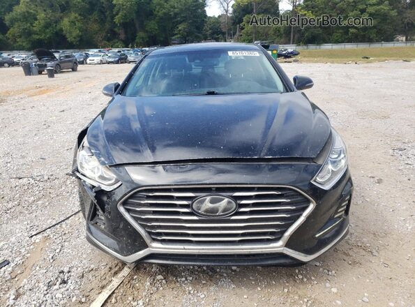 5NPE34AF9JH604576 2018 HYUNDAI SONATA Black Դիմացի տեսք