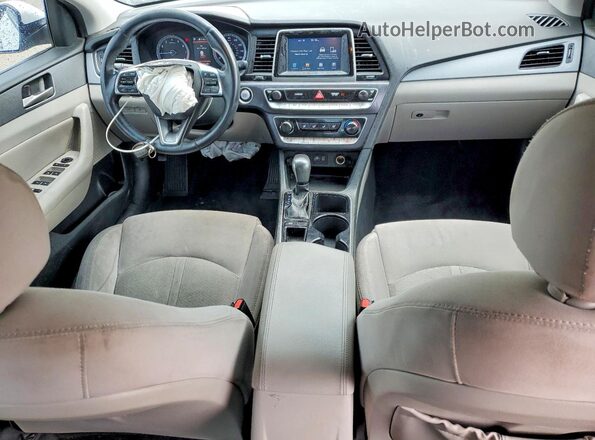 5NPE34AF9JH631177 2018 HYUNDAI SONATA White Вид панелі приладів
