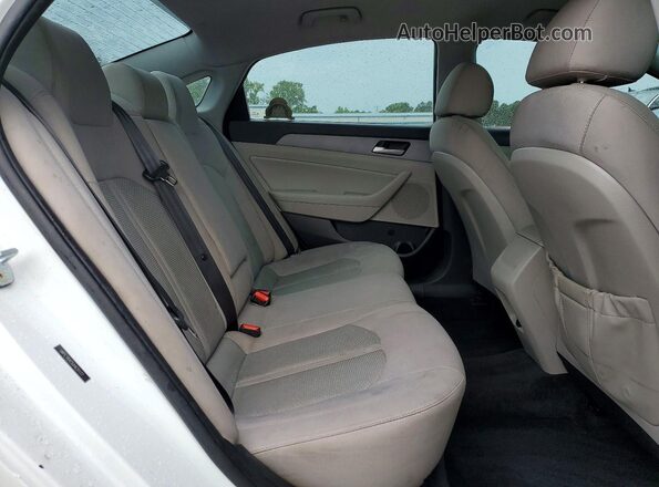 5NPE34AF9JH631177 2018 HYUNDAI SONATA White Вид задніх сидінь