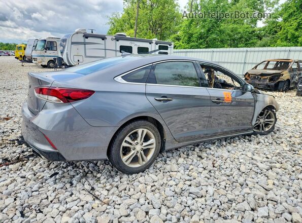 5NPE34AF9JH648660 2018 HYUNDAI SONATA Gray Tył prawy
