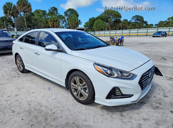5NPE34AF9JH652854 2018 HYUNDAI SONATA White Delantero derecho