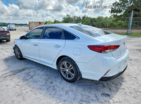 5NPE34AF9JH652854 2018 HYUNDAI SONATA White Trasero izquierdo