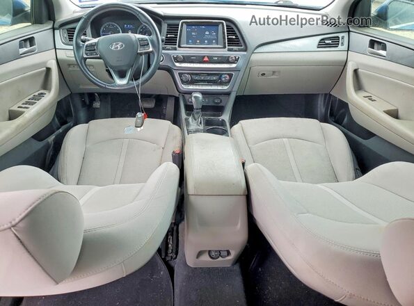 5NPE34AF9JH658573 2018 HYUNDAI SONATA Blue Vista del salpicadero