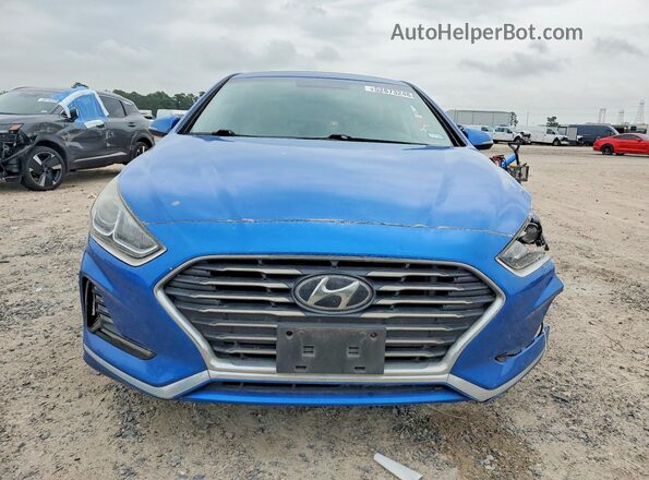 5NPE34AF9JH658573 2018 HYUNDAI SONATA Blue Vista frontal