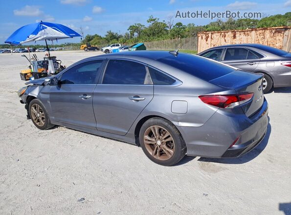 5NPE34AF9JH672800 2018 HYUNDAI SONATA Gray Հետևի ձախ
