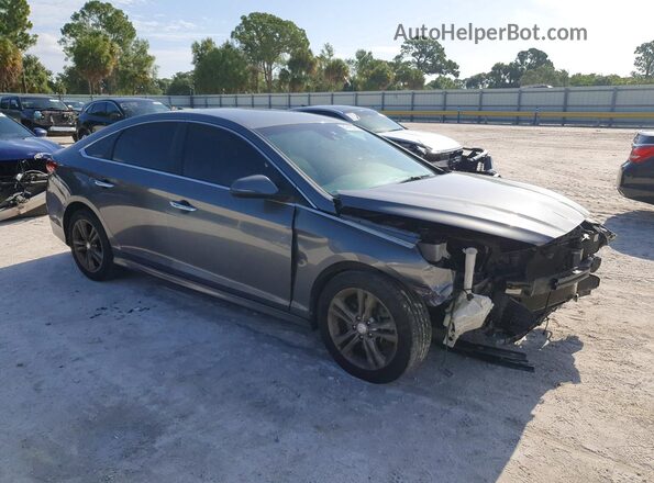 5NPE34AF9JH672800 2018 HYUNDAI SONATA Gray Առջևի աջ