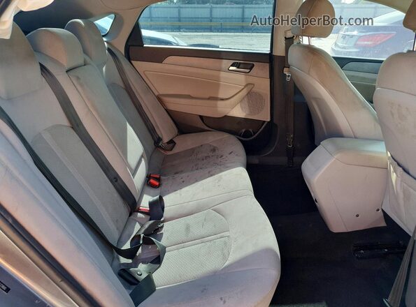 5NPE34AF9JH672800 2018 HYUNDAI SONATA Gray Հետևի նստատեղերի տեսք