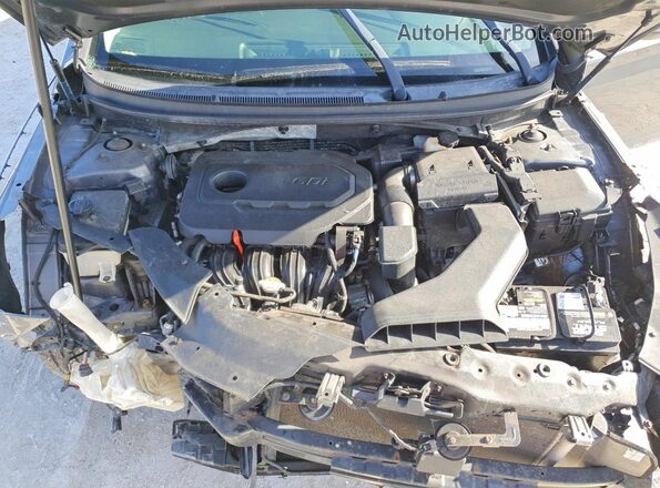 5NPE34AF9JH672800 2018 HYUNDAI SONATA Gray Սալոնի հետևի տեսք