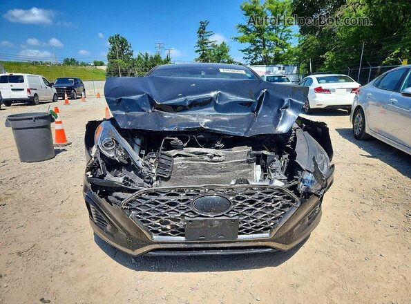 5NPE34AF9JH709604 2018 HYUNDAI SONATA Черный Вид спереди