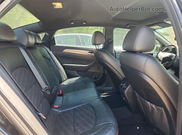 5NPE34AF9JH709604 2018 HYUNDAI SONATA Черный Вид задних сидений