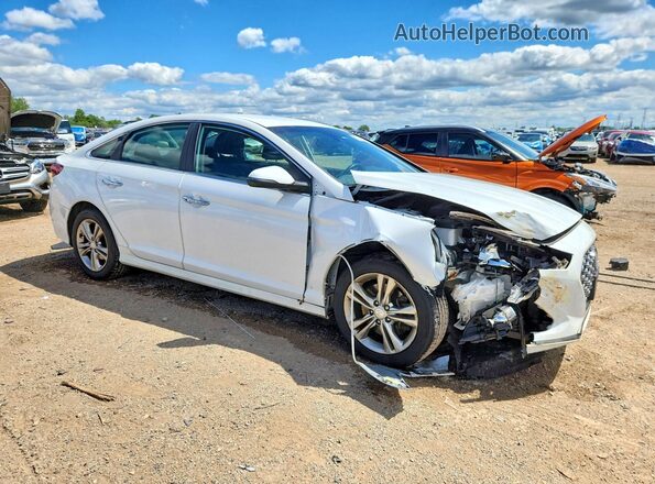 5NPE34AF9JH710588 2018 HYUNDAI SONATA White Przód prawy