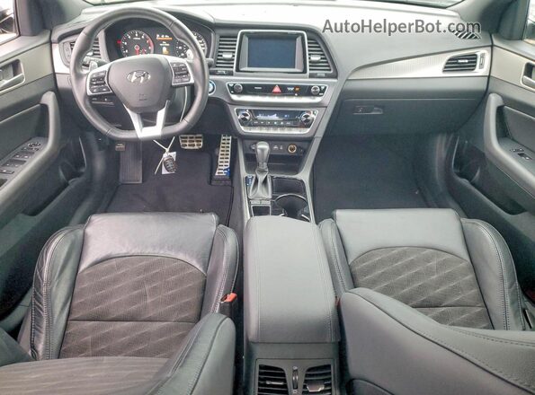 5NPE34AF9JH723776 2018 HYUNDAI SONATA Silver Dashboard view