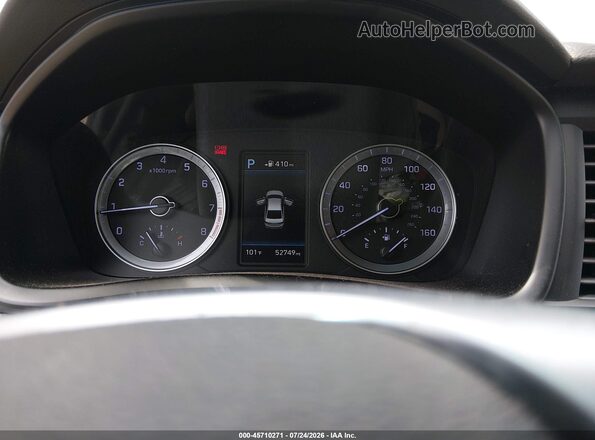 5NPE34AF9KH788421 2019 HYUNDAI SONATA Белый Вид задних сидений