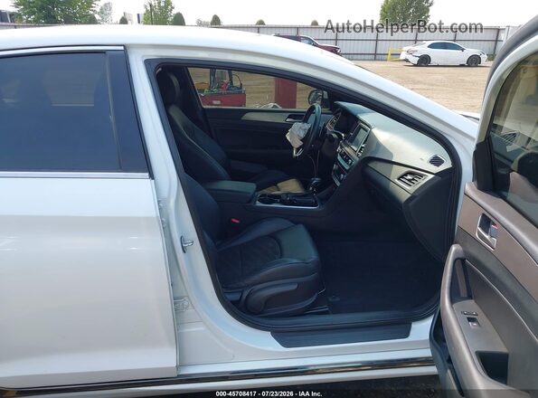5NPE34AF9KH801040 2019 HYUNDAI SONATA White Vista interior delantera