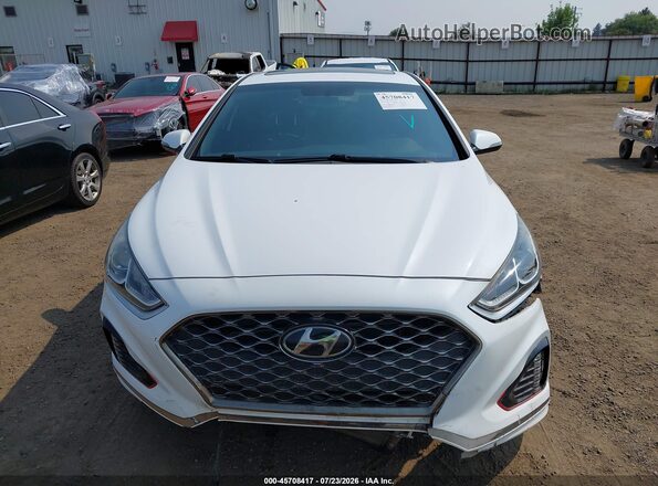 5NPE34AF9KH801040 2019 HYUNDAI SONATA White Vista del cuadro de instrumentos