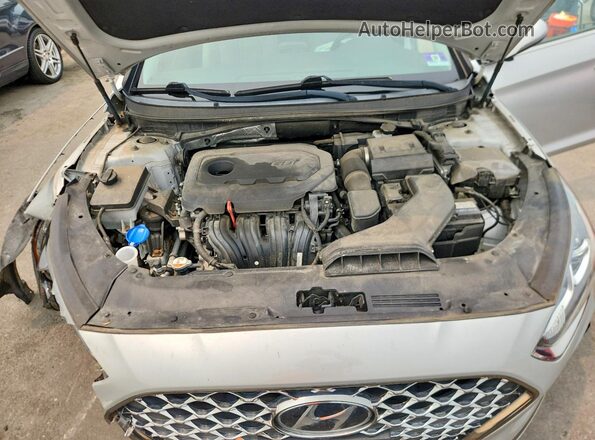 5NPE34AF9KH804715 2019 HYUNDAI SONATA Silver Widok wnętrza z tyłu