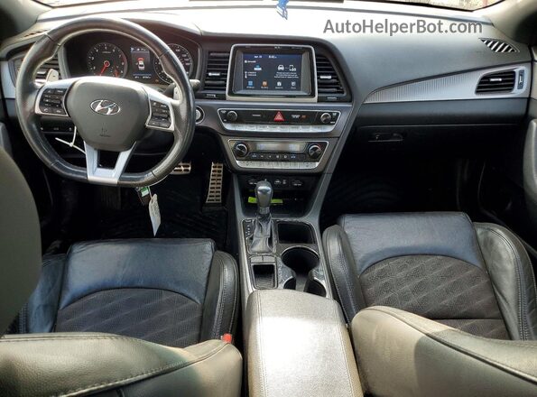 5NPE34AF9KH821319 2019 HYUNDAI SONATA Красный Вид панели приборов