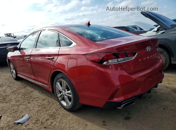5NPE34AF9KH821319 2019 HYUNDAI SONATA Красный Задняя левая четверть
