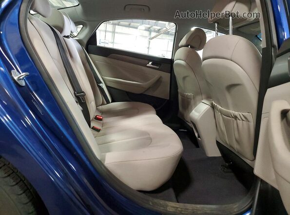 5NPE34AFXGH264914 2016 HYUNDAI SONATA Blue Widok tylnych siedzeń