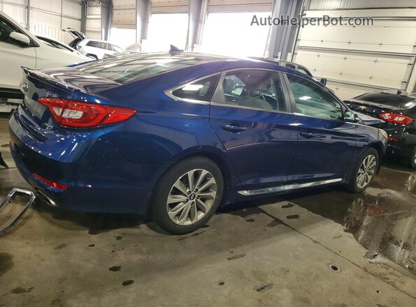 5NPE34AFXGH264914 2016 HYUNDAI SONATA Blue Tył prawy