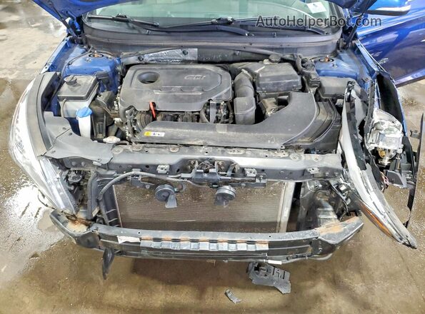 5NPE34AFXGH264914 2016 HYUNDAI SONATA Blue Widok wnętrza z tyłu