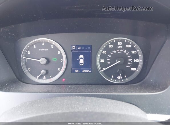5NPE34AFXGH282491 2016 HYUNDAI SONATA Gray Вид задніх сидінь