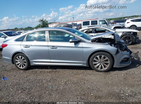 5NPE34AFXGH282491 2016 HYUNDAI SONATA Gray Вид задньої частини салону