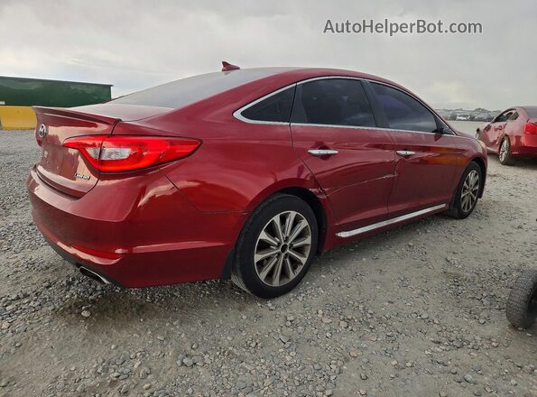 5NPE34AFXGH317336 2016 HYUNDAI SONATA Burgundy Задня права чверть