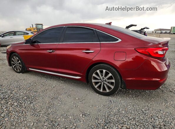 5NPE34AFXGH317336 2016 HYUNDAI SONATA Burgundy Задня ліва чверть