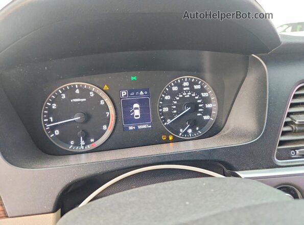 5NPE34AFXGH317336 2016 HYUNDAI SONATA Burgundy Вид щитка приладів