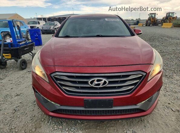 5NPE34AFXGH317336 2016 HYUNDAI SONATA Burgundy Вид спереду