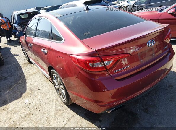 5NPE34AFXGH321886 2016 HYUNDAI SONATA Red უკანა მარცხენა