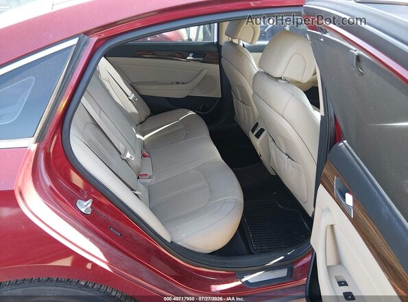 5NPE34AFXGH321886 2016 HYUNDAI SONATA Red VIN კოდის სტიკერის ხედი