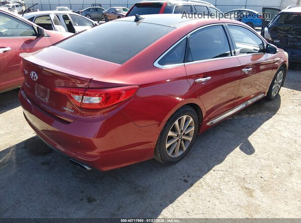 5NPE34AFXGH321886 2016 HYUNDAI SONATA Red უკანა მარჯვენა